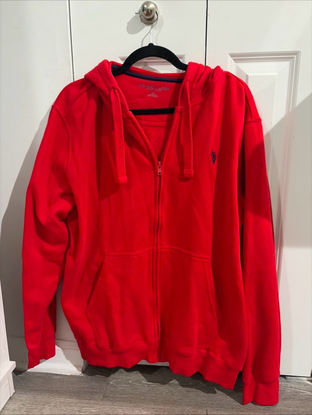 US POLO ASSN Zip Up Hooded Jacket Men’s Size XL Logo Hoodie - Picture 7 of 7